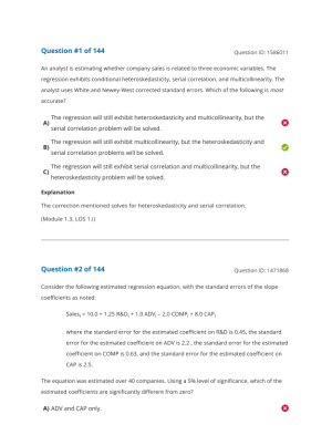 CFA Level 2 2025 Question Bank