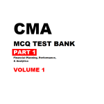 2025 CMA Part 1 MCQ Test Bank