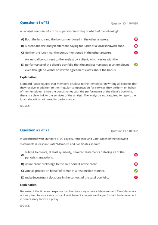 CAIA Level 1 2025 Question Bank 2025 CAIA Level 1 Schweser Question Bank with Topic Quiz