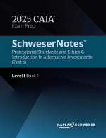 2025 CAIA Level 1 Schweser Notes with Quicksheet