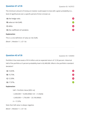 2025 FRM Part 2 Schweser Question Bank