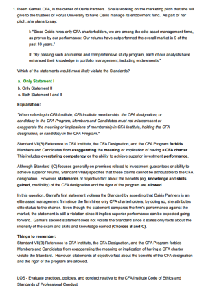 2025 CFA Level 1 UWorld Mock Exams