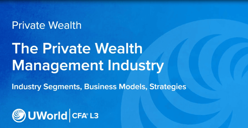2025 CFA Level 3 UWorld Video Lectures Private Wealth Pathway