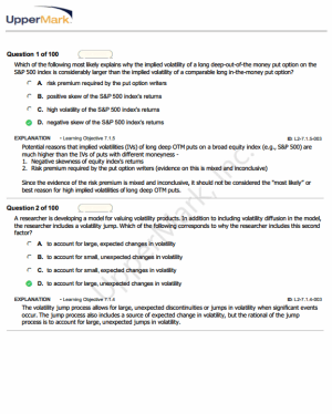 2025 CAIA Level 2 UpperMark Mock Exams