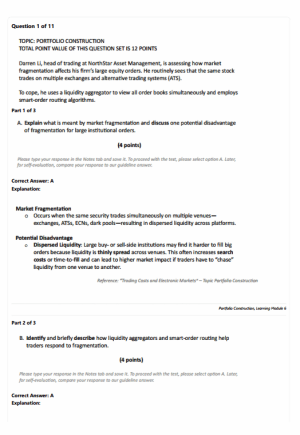 CFA Level 3 2026 Finquiz Mock Exams Portfolio Management Pathway