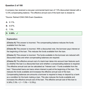 2026 CMA Part 2 UWorld Mock Exams